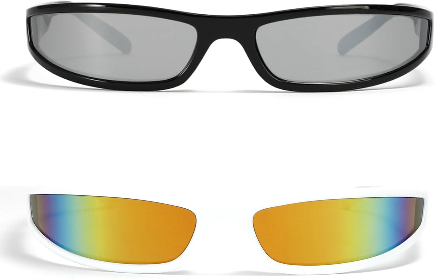 

Маленькие квадратные солнцезащитные очки для женщин, милые модные солнцезащитные очки обтекаемой формы, стильные солнцезащитные очки в стиле Y2K, винтажные узкие очки mincl, 2pcs-silver&white