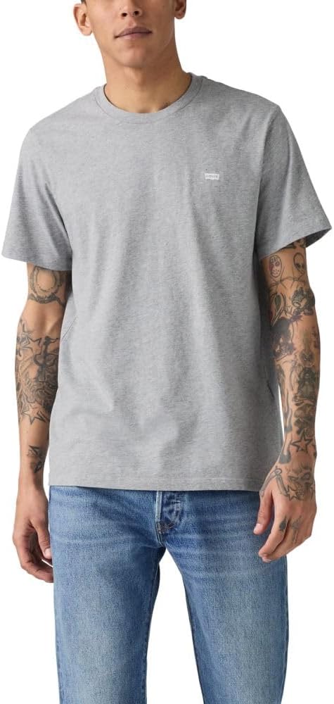 

Мужская техническая футболка Levi's с коротким рукавом, (New) Mid Tone Grey Heather, Серый, Мужская техническая футболка Levi's с коротким рукавом, (New) Mid Tone Grey Heather