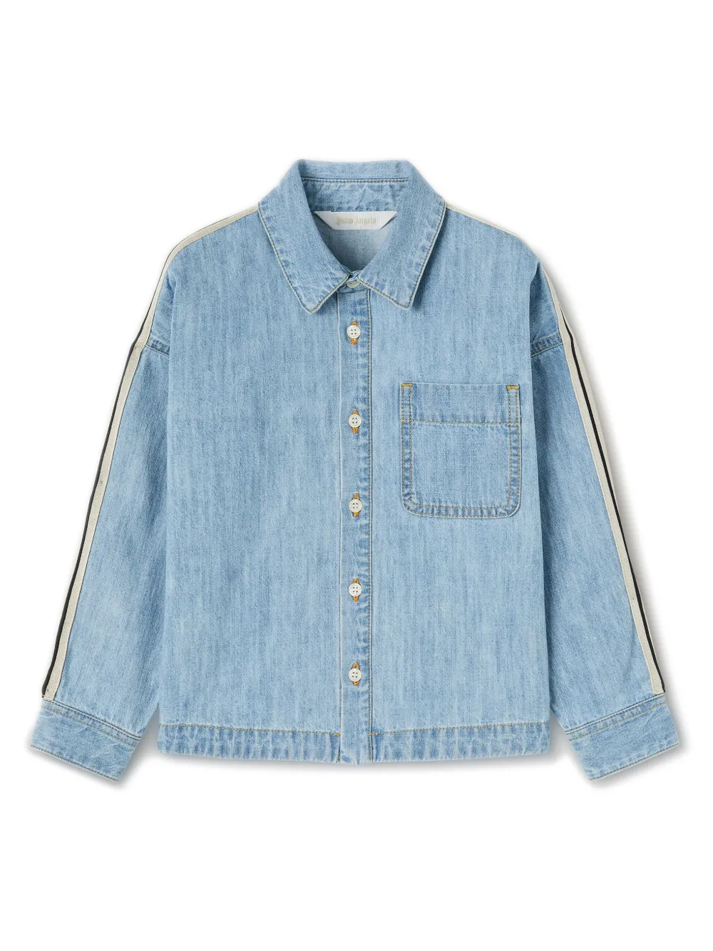 

Спортивная рубашка с логотипом Palm Angels Kids, синий