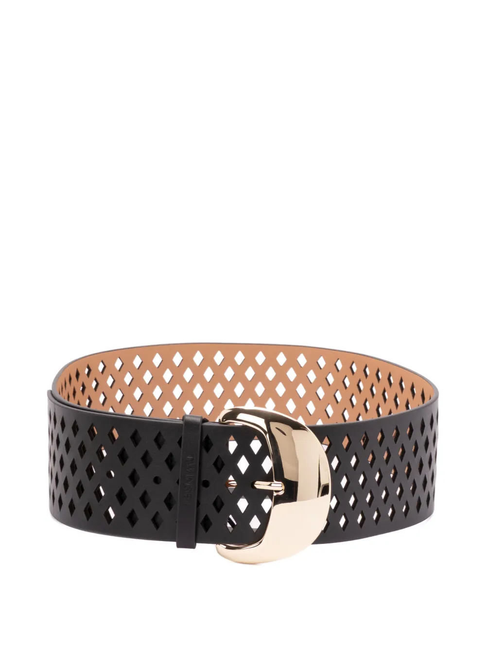 

Ремень с вырезами и пряжкой Twinset, черный