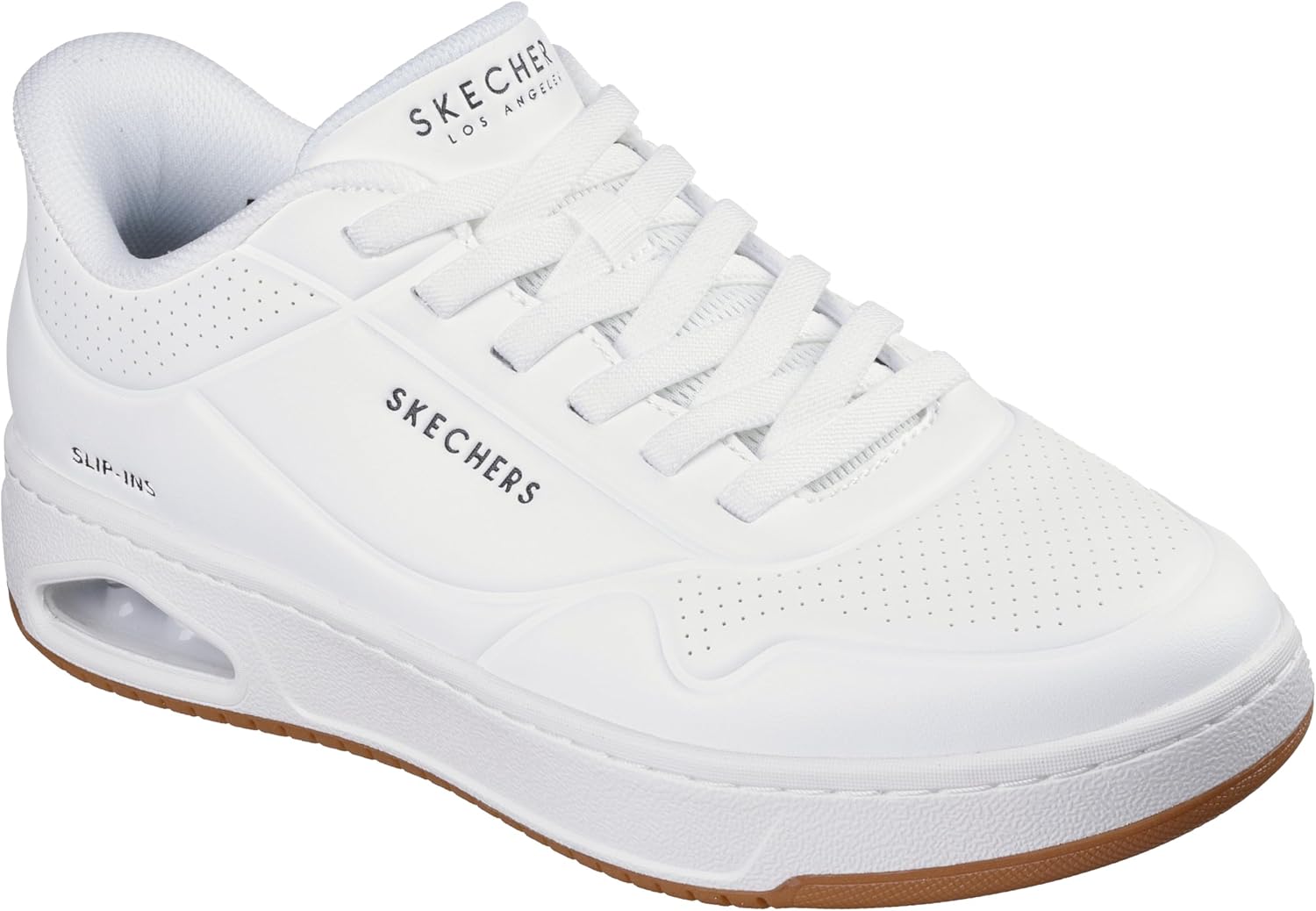 

Мужские кроссовки Skechers Uno Ctl - удобные слипоны без застежек, Wht