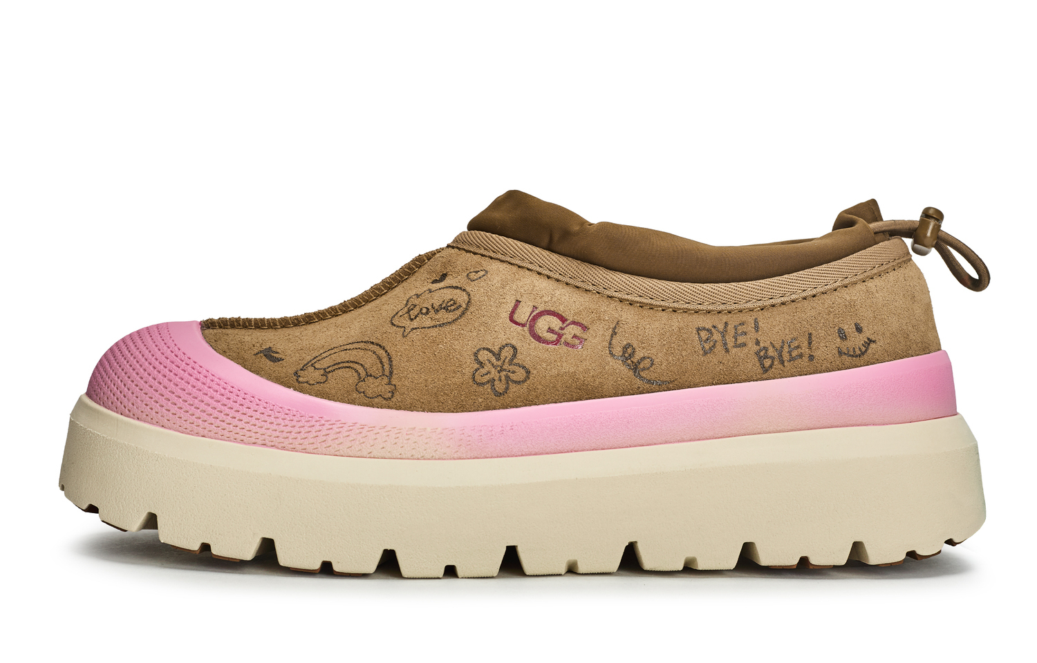 

UGG 811 Manufacturing, Smiles Like Flowers, противоскользящие термообувные кеды Unisex, цвет chestnut brown pink