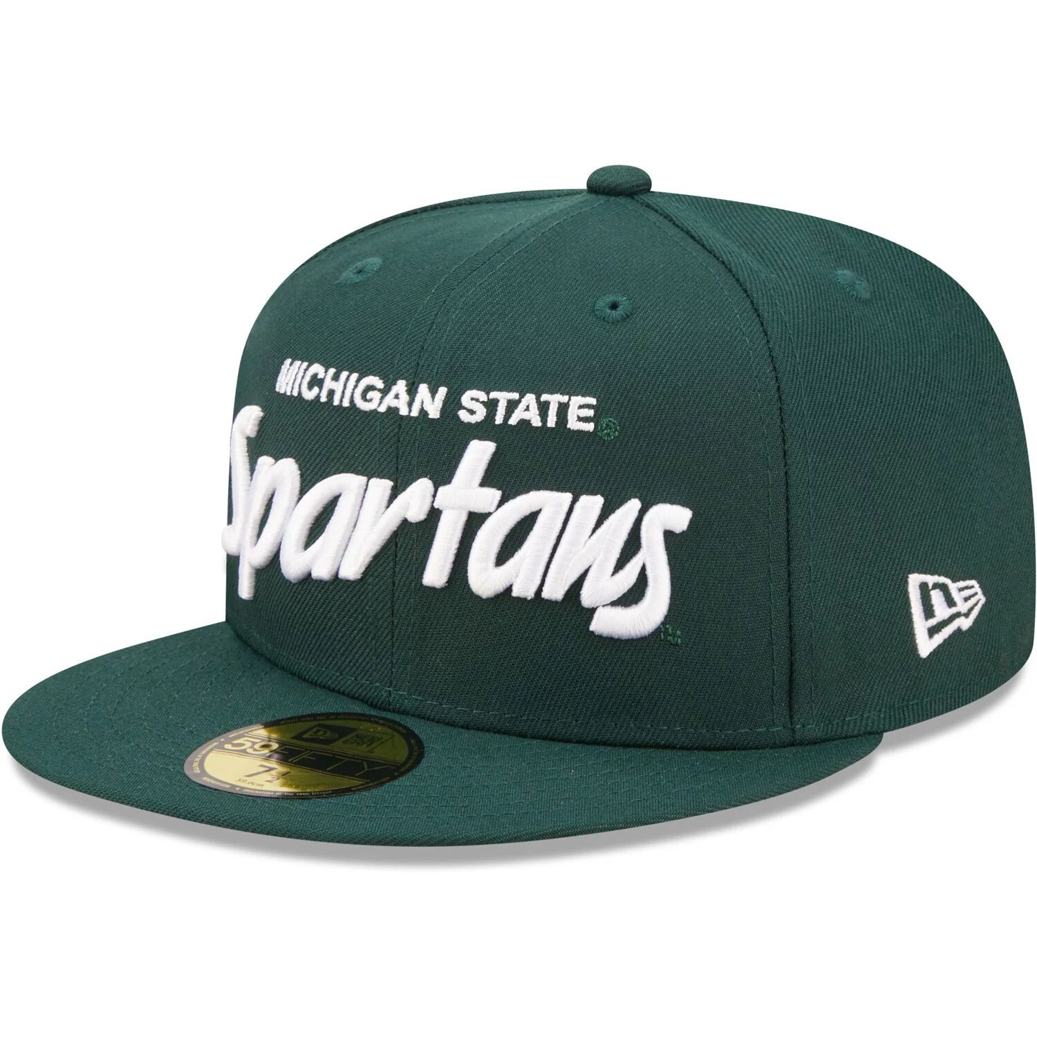 

Мужская приталенная шляпа New Era Green Michigan State Spartans Griswold 59FIFTY