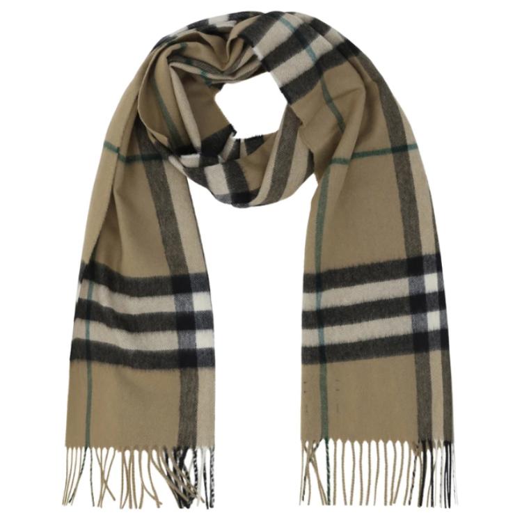 

Шарф в клетку с необработанным краем Burberry