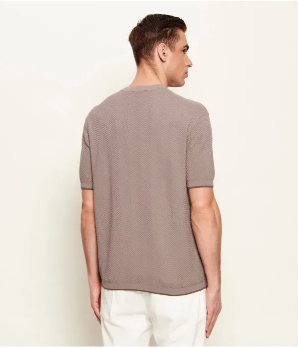 Свитер regular fit Emporio Armani, бежевый — фото 3
