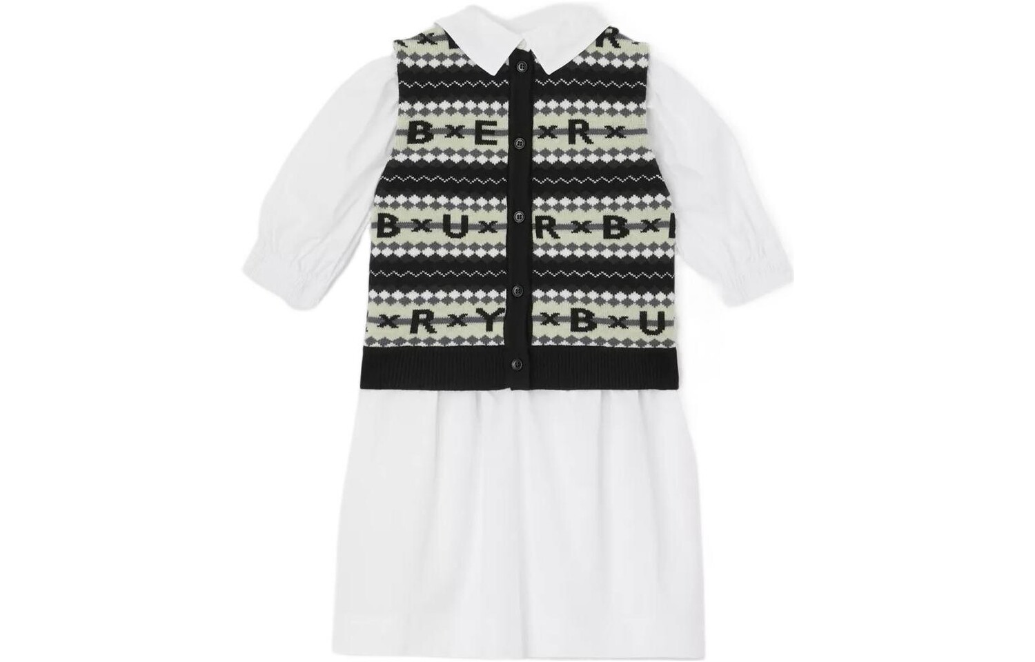

Детские платья Burberry Kids, цвет White