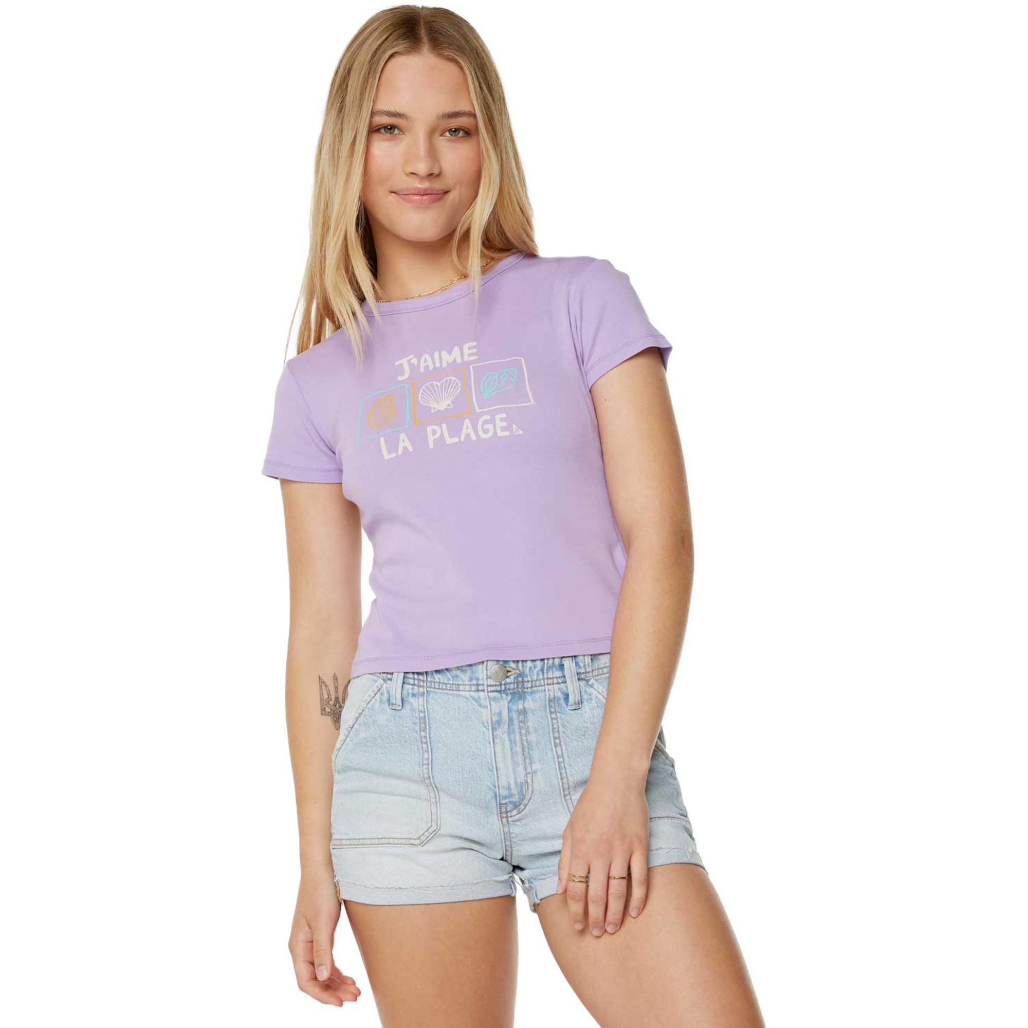 

Женская детская футболка J'Aime La Plage 90S ROXY, Lilac Breeze, Фиолетовый, Женская детская футболка J'Aime La Plage 90S ROXY, Lilac Breeze