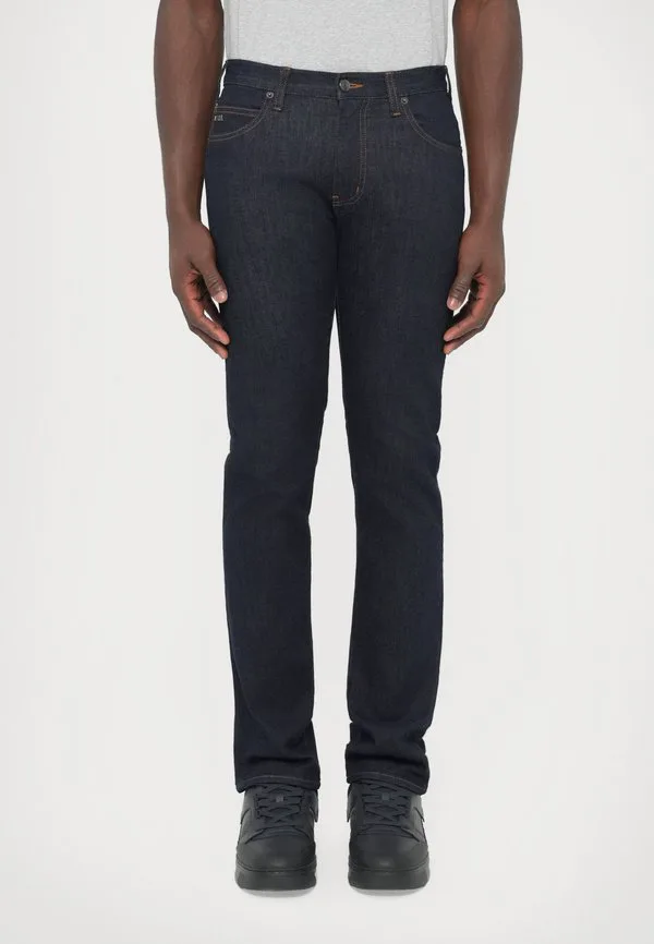 Брюки с карманами прямые джинсы Emporio Armani, Blue Denim