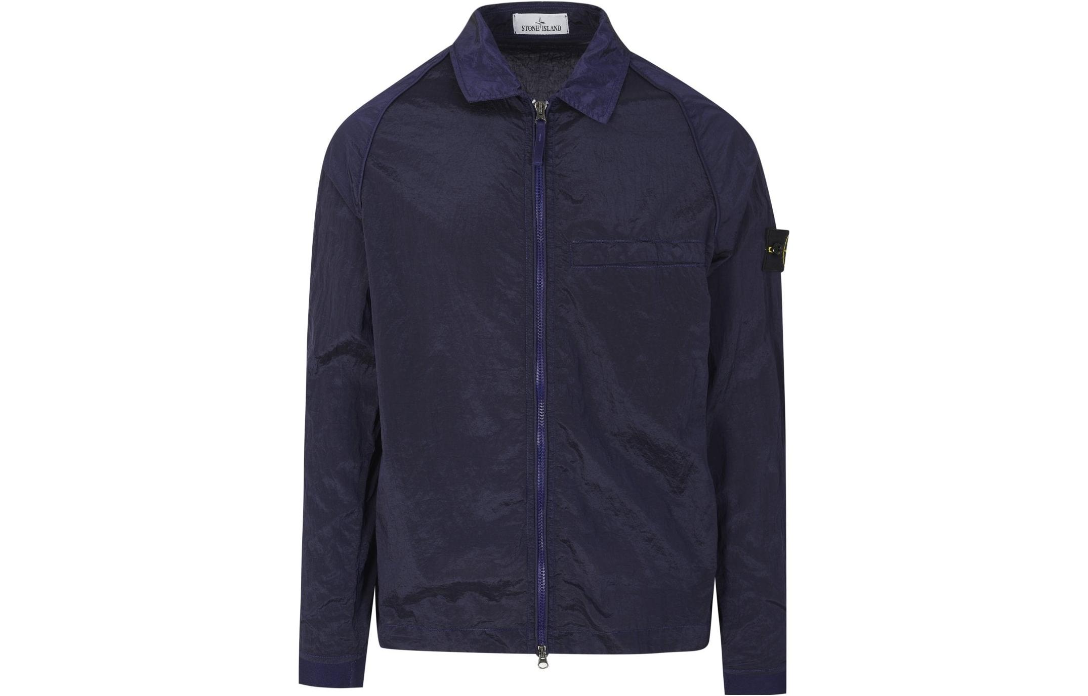 

STONE ISLAND Курка легкая с нашивкой-логотипом, Blue Purple