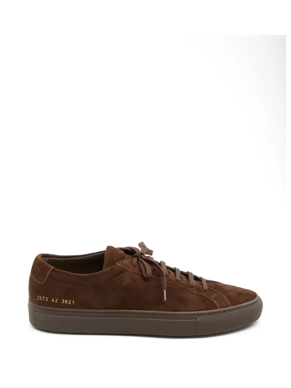 Замшевые кроссовки Achilles на шнуровке Common Projects, коричневый