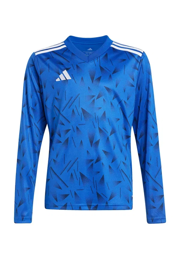 Футболка с длинным рукавом Adidas Performance, синяя — фото 4