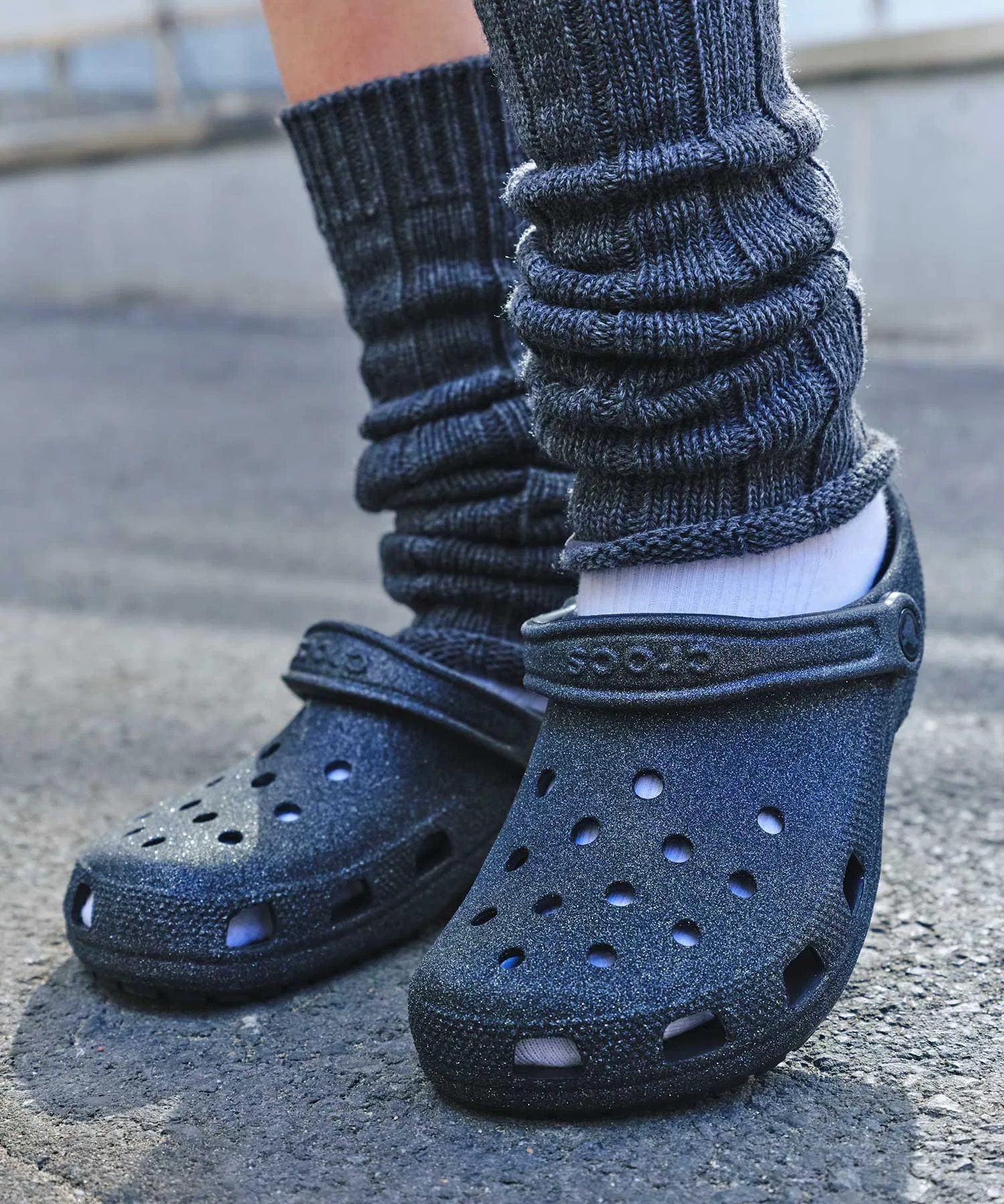 Кроксы Classic Glitter Clog унисекс
