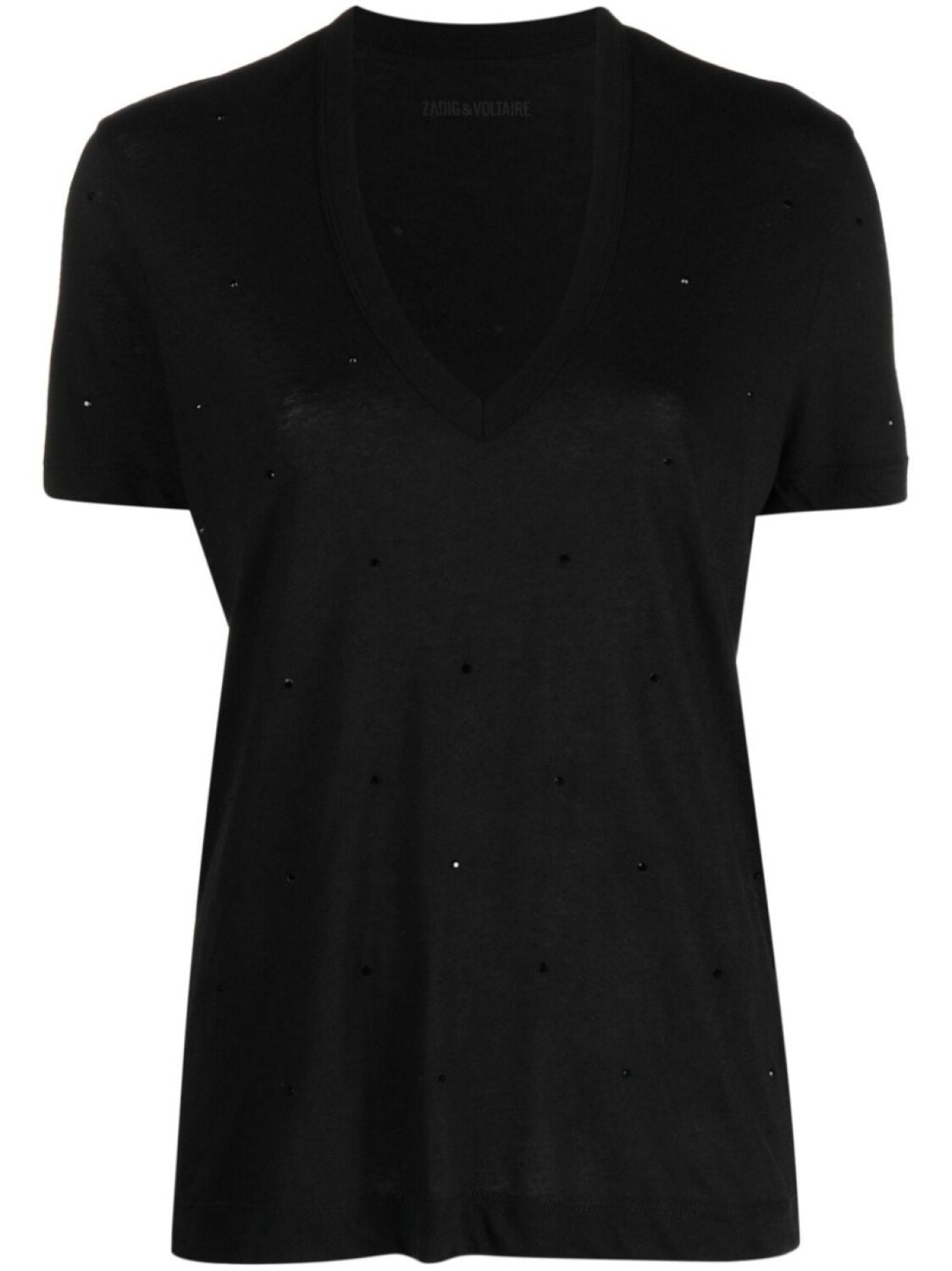 

Zadig&Voltaire футболка Wassa со стразами, черный