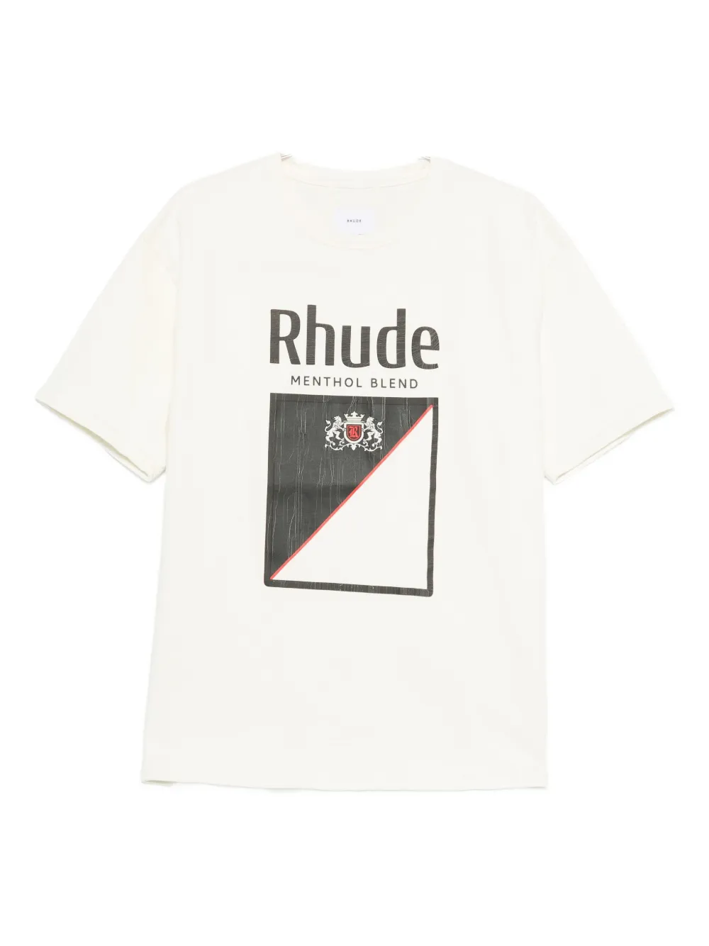

Футболка с принтом логотипа Rhude, белый