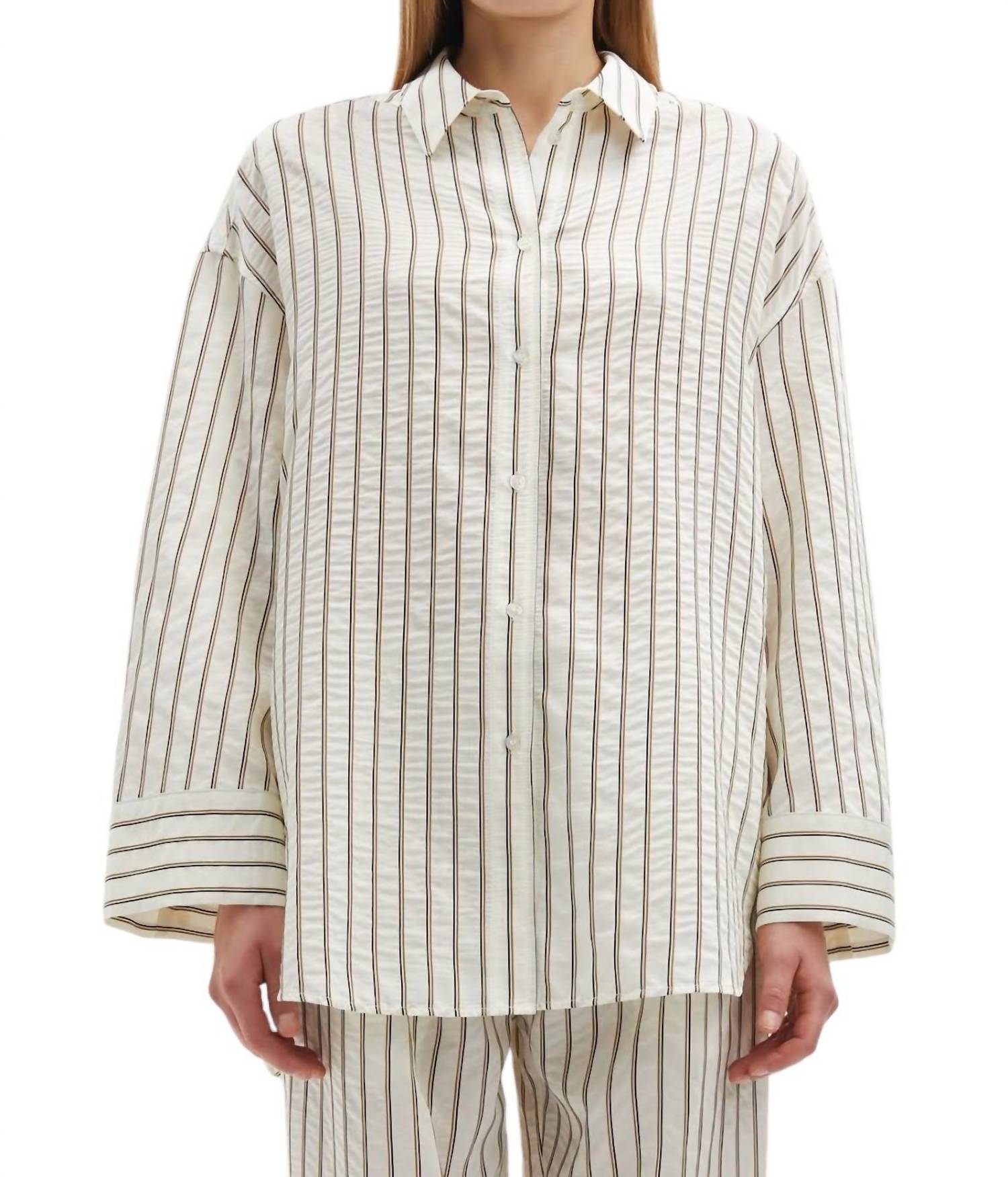 

Рубашка Марика в одинарную полоску SAMSOE, цвет solitary stripe