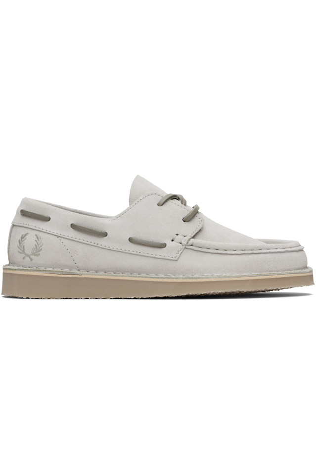 

Мужские замшевые лодочные туфли Meaden Fred Perry, цвет light oyster