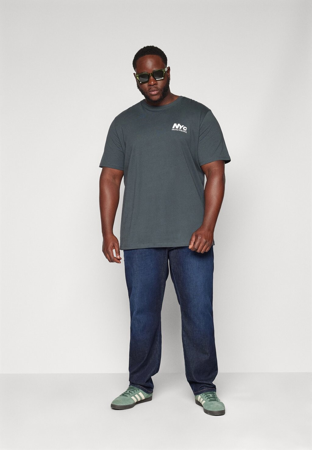 

Футболка с принтом JORBRONX SQUARE PLUS TEE CREW NECK Jack & Jones, черный