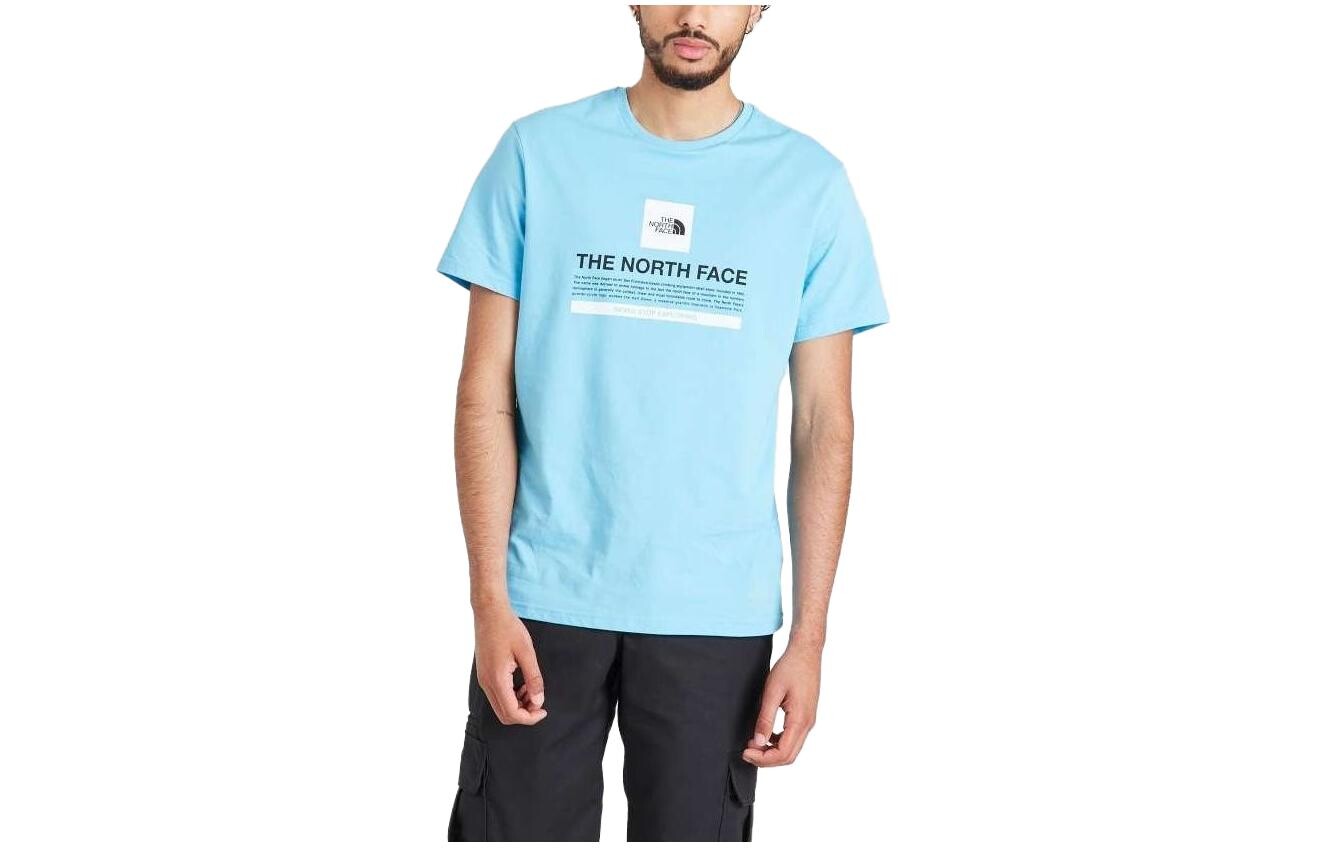 

Футболка мужская небесно-голубая The North Face, голубой