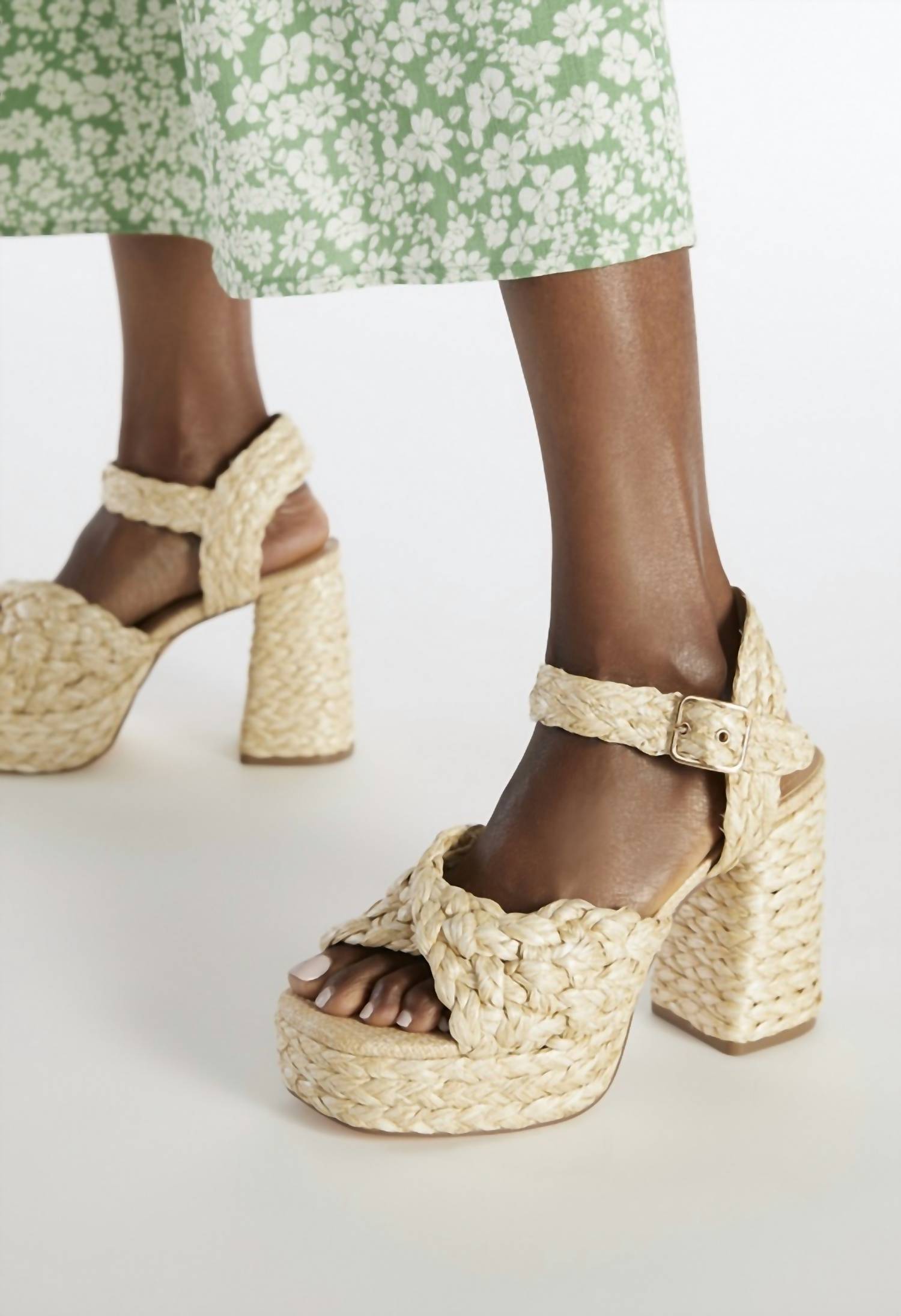Женские босоножки на платформе Gail из натуральной рафии Tina Rose, цвет natural raffia