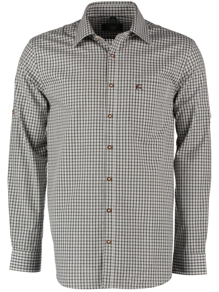 

Традиционная рубашка Вакас темно-зеленого цвета OS-Trachten