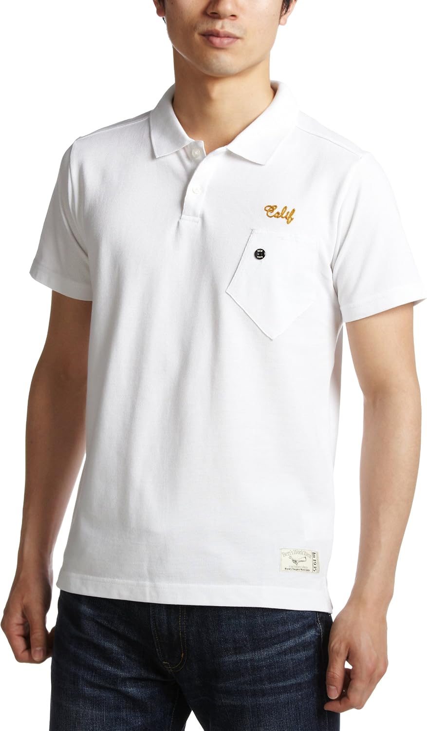 

Поло Bendivis Pocketed Polo Pentagon Ben Davis, белый