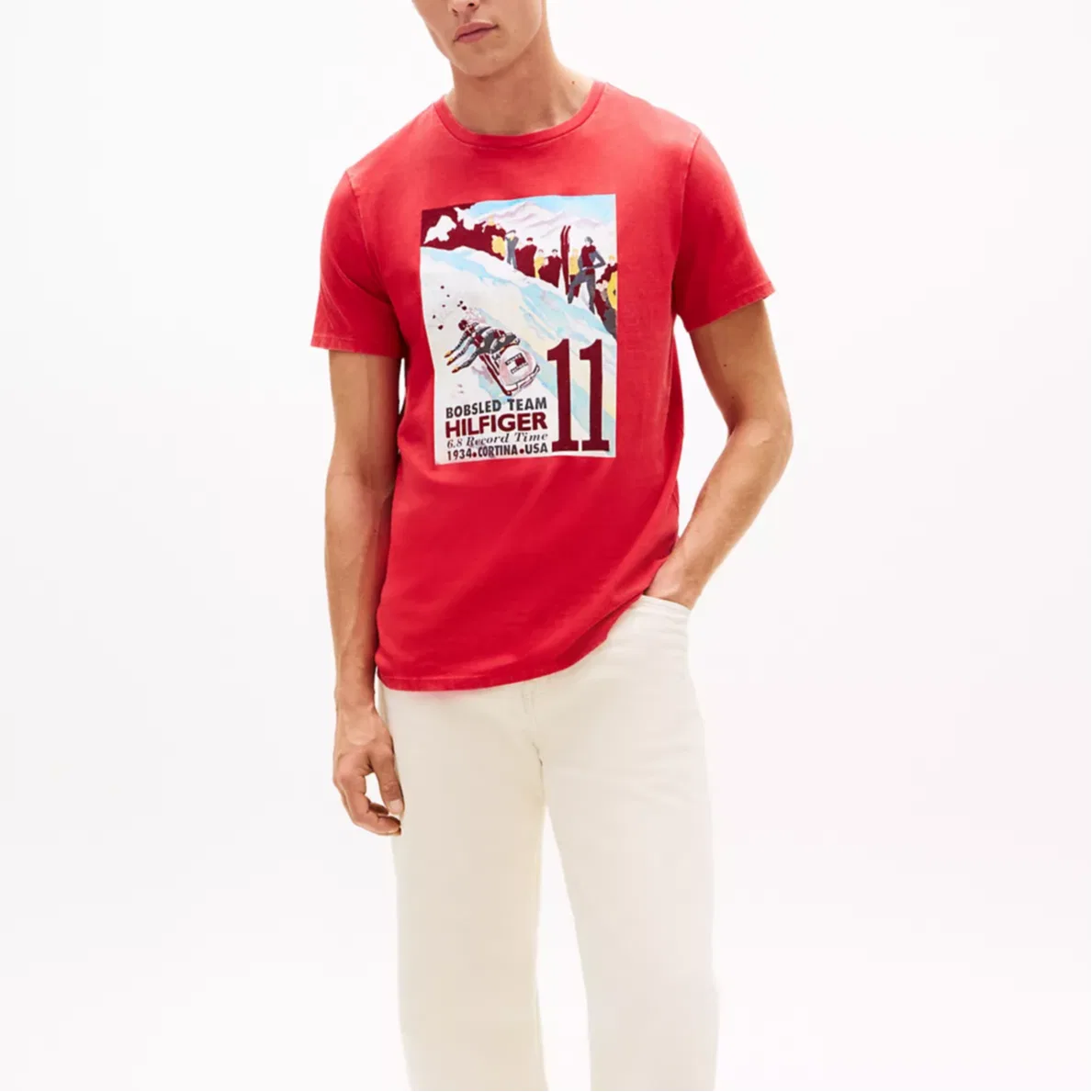 Футболка мужская Red с круглым вырезом Tommy Hilfiger — фото 3