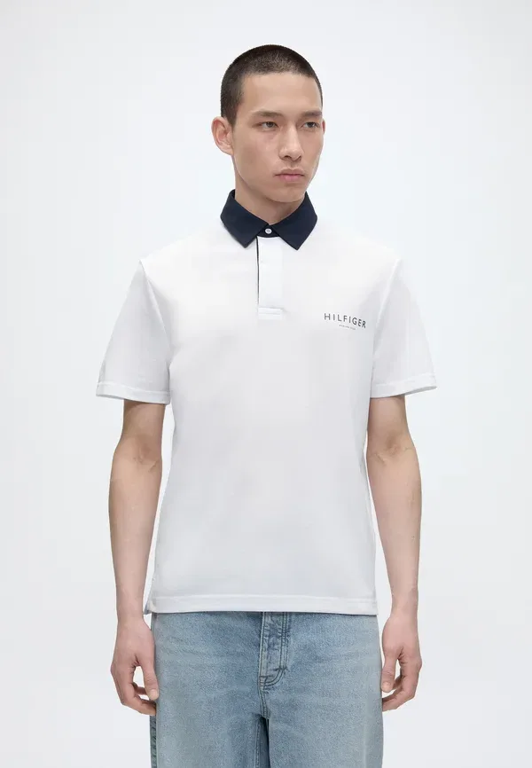 Футболка-поло Tommy Hilfiger, классический крой, белый
