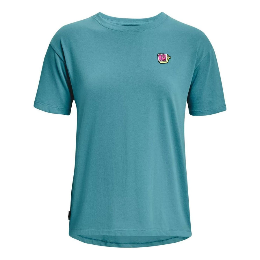 

Футболка (WMNS) Under Armour Heavyweight Graphic T-shirt 'Teal'
