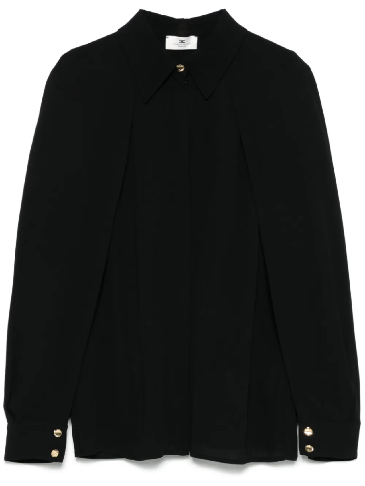

Креповая рубашка Elisabetta Franchi, черный