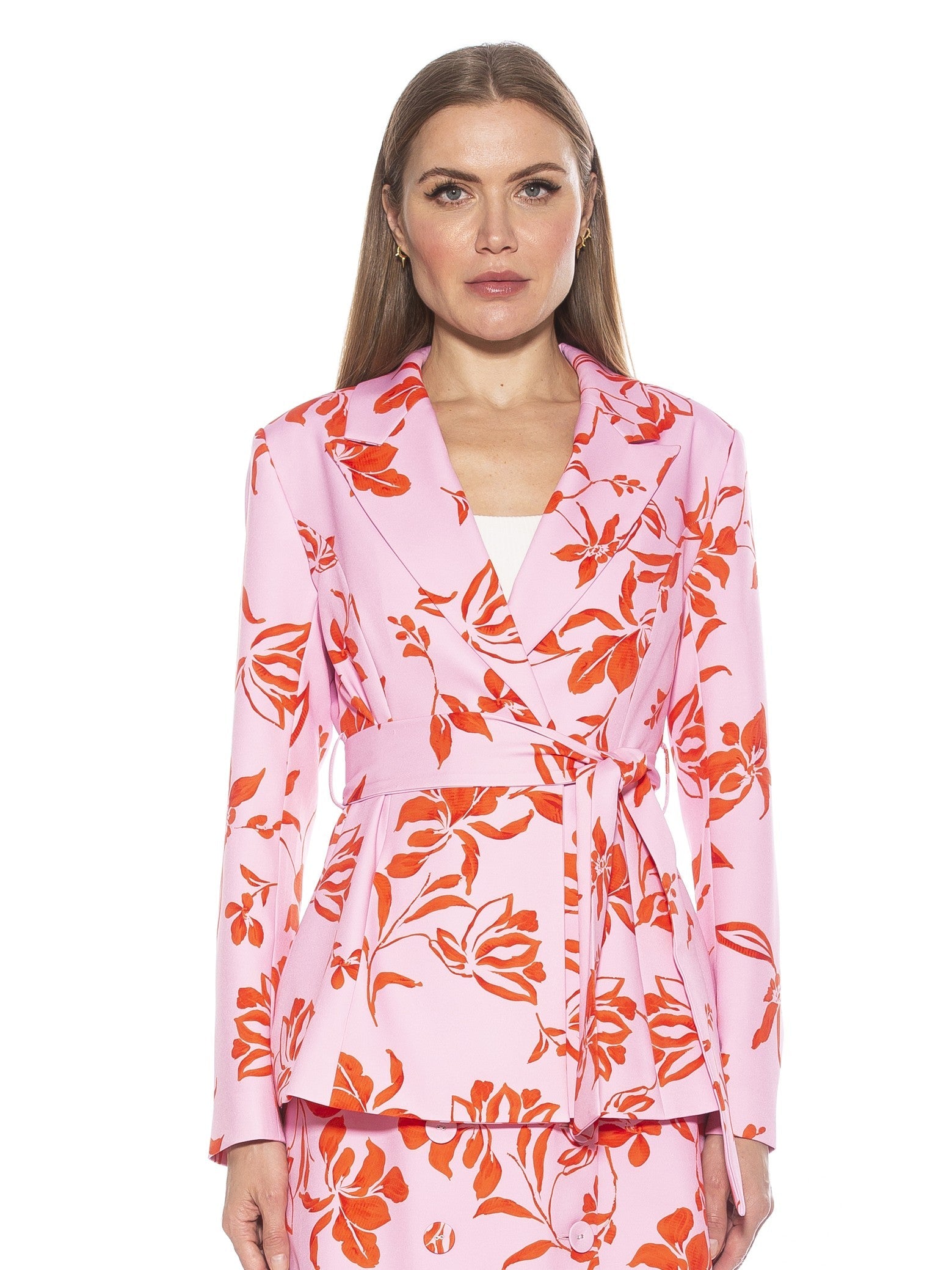 

Olya Блейзер с поясом ALEXIA ADMOR, цвет pink floral