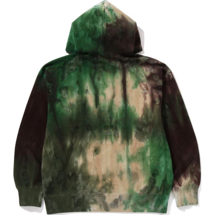 

Bape Ice Dye расслабленный крой пуловер худи A BATHING APE, зеленый