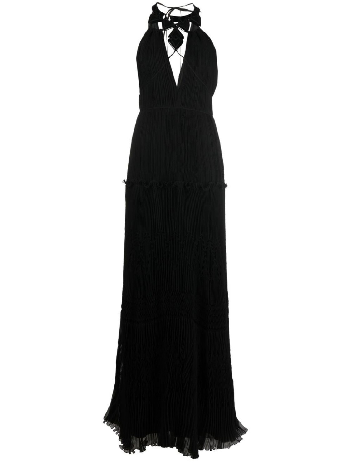 

Alberta Ferretti плиссированное платье, черный