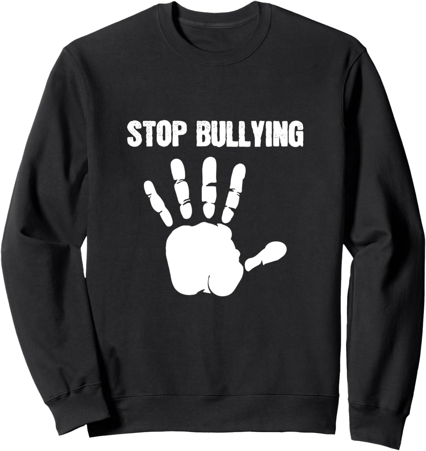 

Толстовка с надписью «Остановите травлю: профилактика и защита прав» Stop Bullying, черный