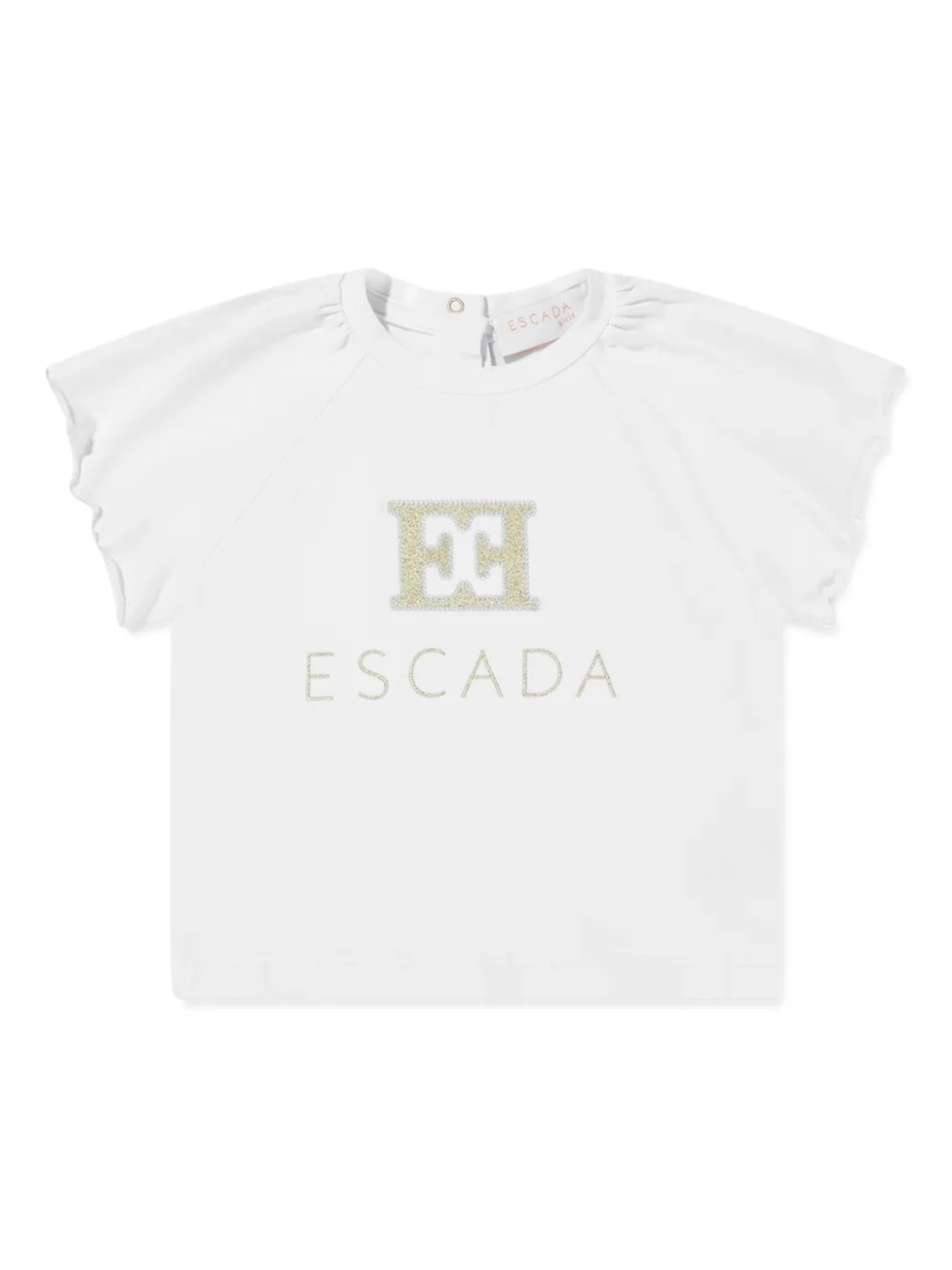 

Футболка Escada Kids с вышитым логотипом, белый
