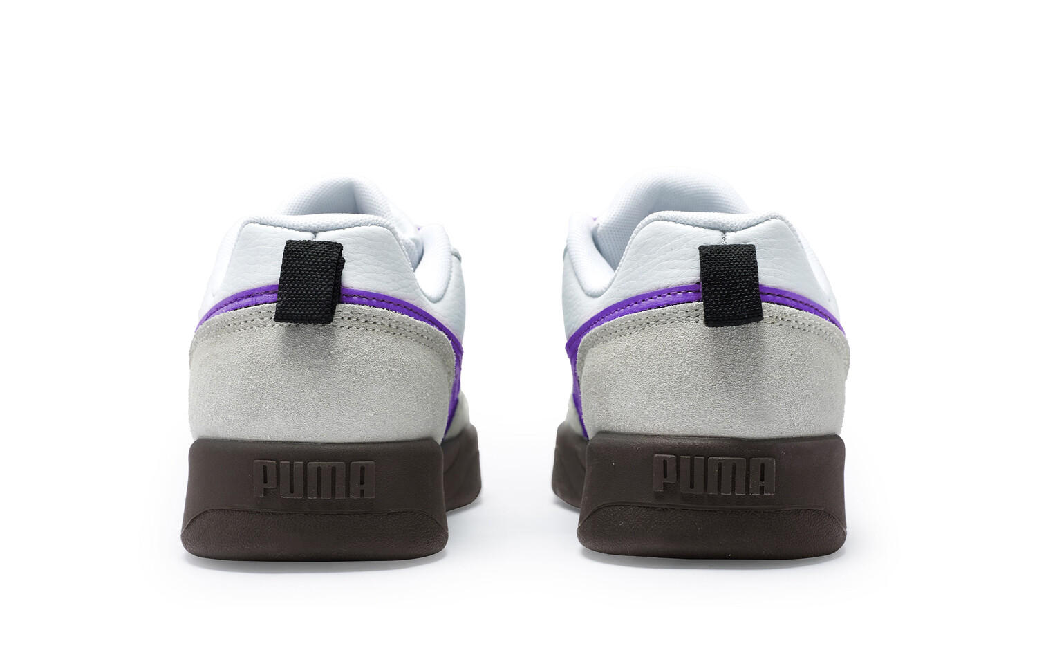 Кроссовки Puma Park Lifestyle Skateboarding Shoes Unisex Low-top Gray/purple/white, белый/серый/фиолетовый — фото 4