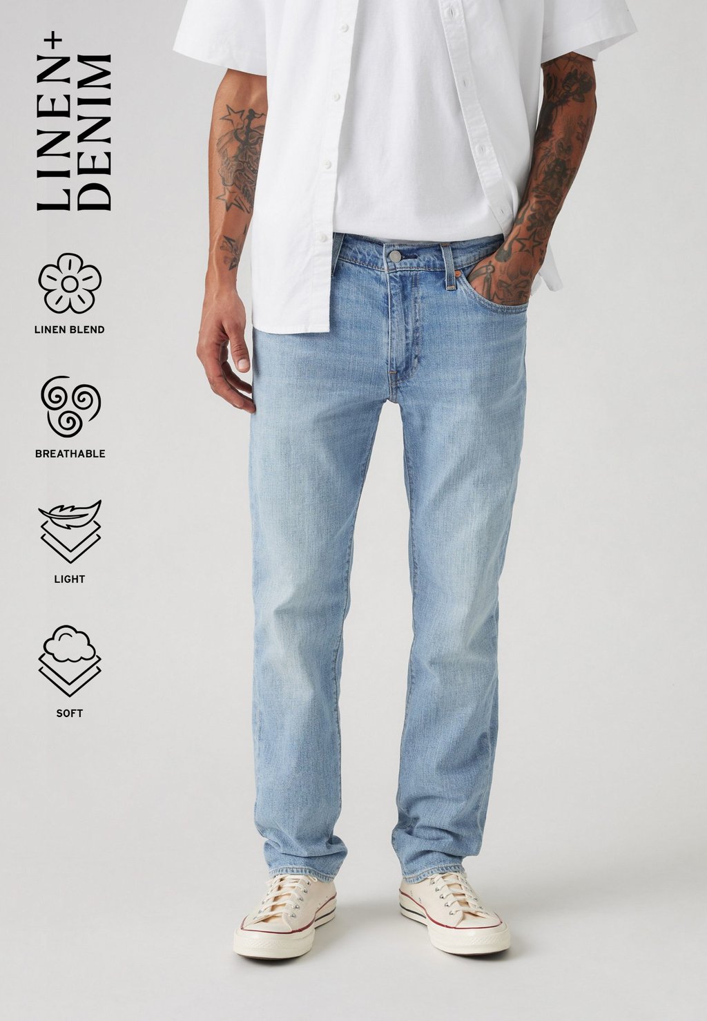 

Джинсы 511 SLIM Levi's, цвет On The Horizon Ltwt Linen+ Denim