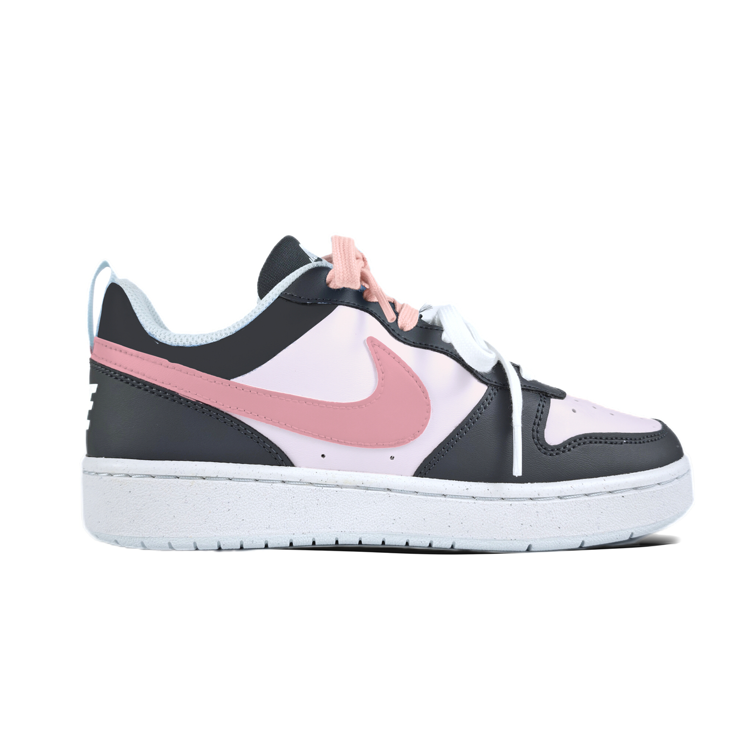 Кроссовки Court Borough Baby Cat Powder Slip Resistant Abrasion Resistant Low top Kids' Skateboarding Shoes Unisex Nike, розовый — фото 2