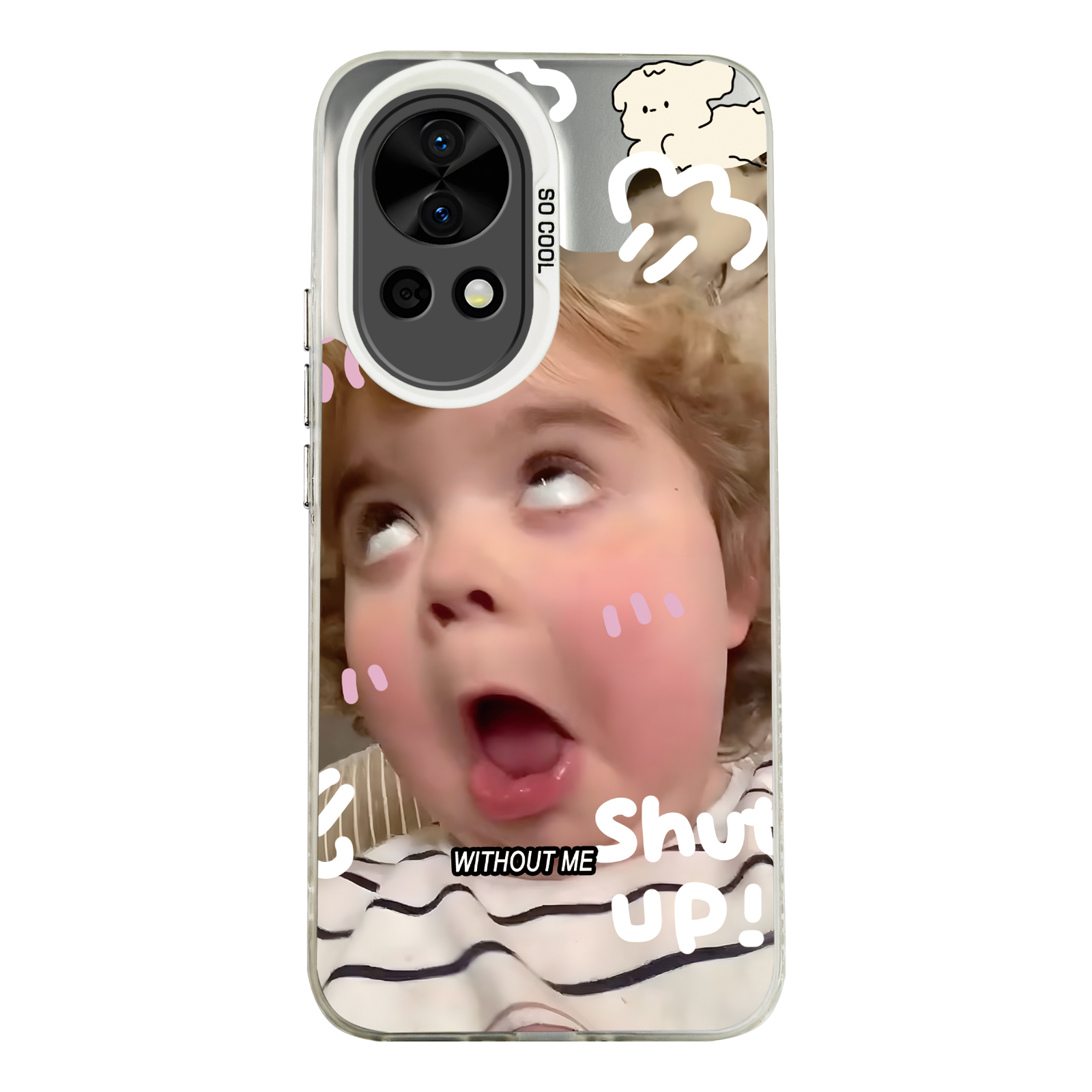 

Чехол для телефона «Приливная волна» Yixiong, Double frosted (white) - Q604 funny curly kids