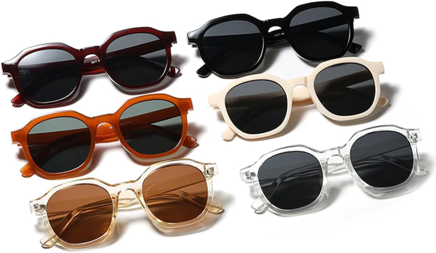 

Модные женские солнцезащитные очки в винтажном стиле, модная оправа, прозрачный чайный бежевый, мужские очки с защитой от УФ-излучения UV400 HHZZYVY, Beige Gray