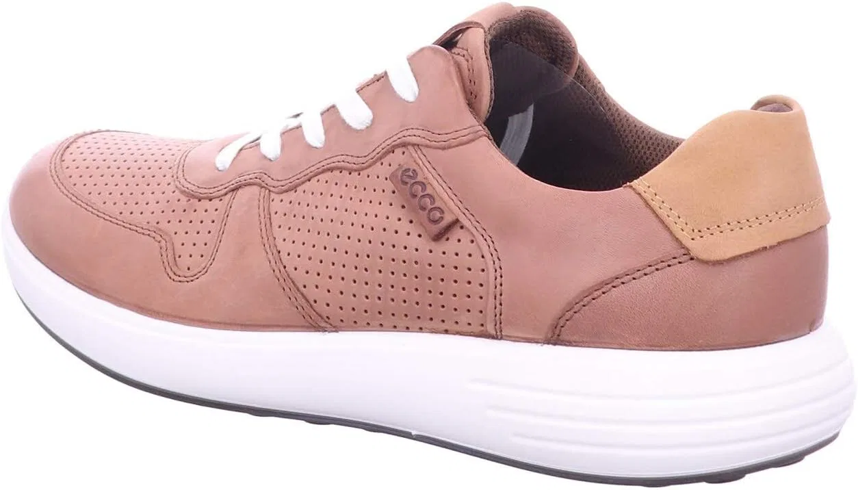 Мужские перфорированные кроссовки ECCO Soft 7 Runner, 2-Mahogany Lion — фото 2