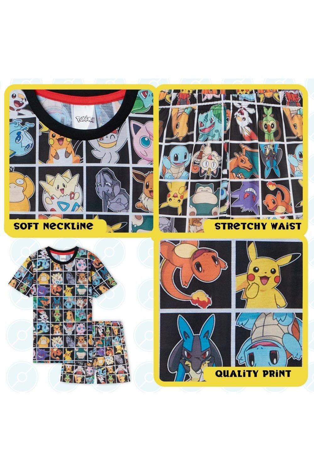 Пижамный комплект с короткими рукавами Pokemon, мультиколор — фото 4