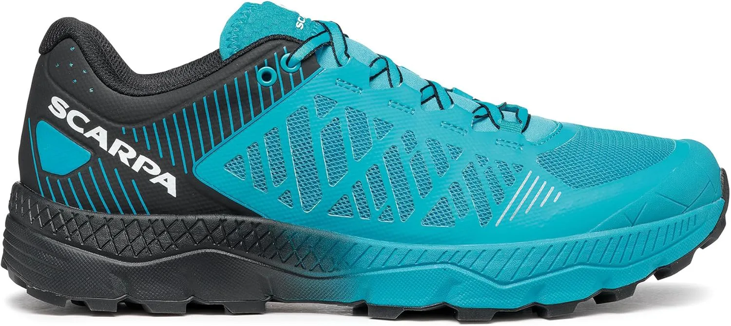 Мужские трейловые кроссовки SCARPA Spin Ultra для походов и бега по пересеченной местности, лазурный/черный — фото 2