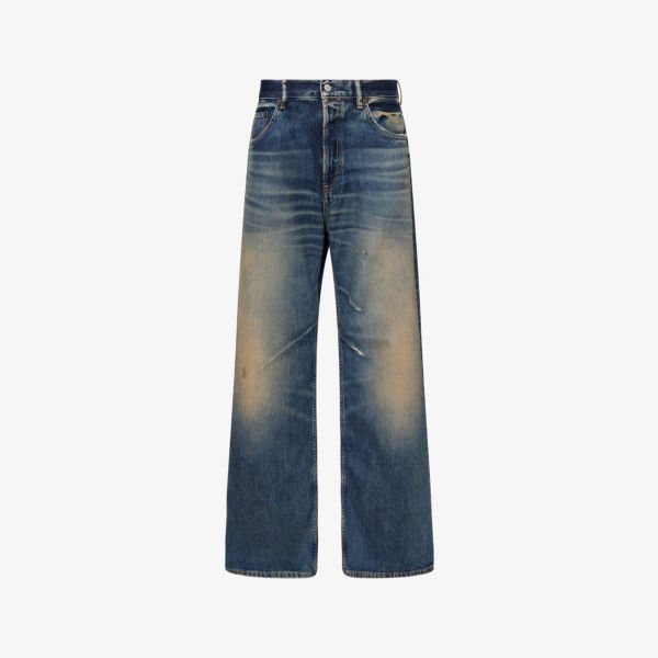 

Прямые джинсовые брюки Rocka Acne Studios, синий