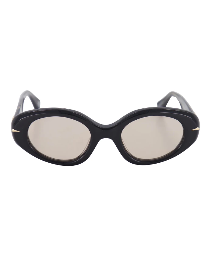 

Большие овальные солнцезащитные очки номер два Le Specs, черный