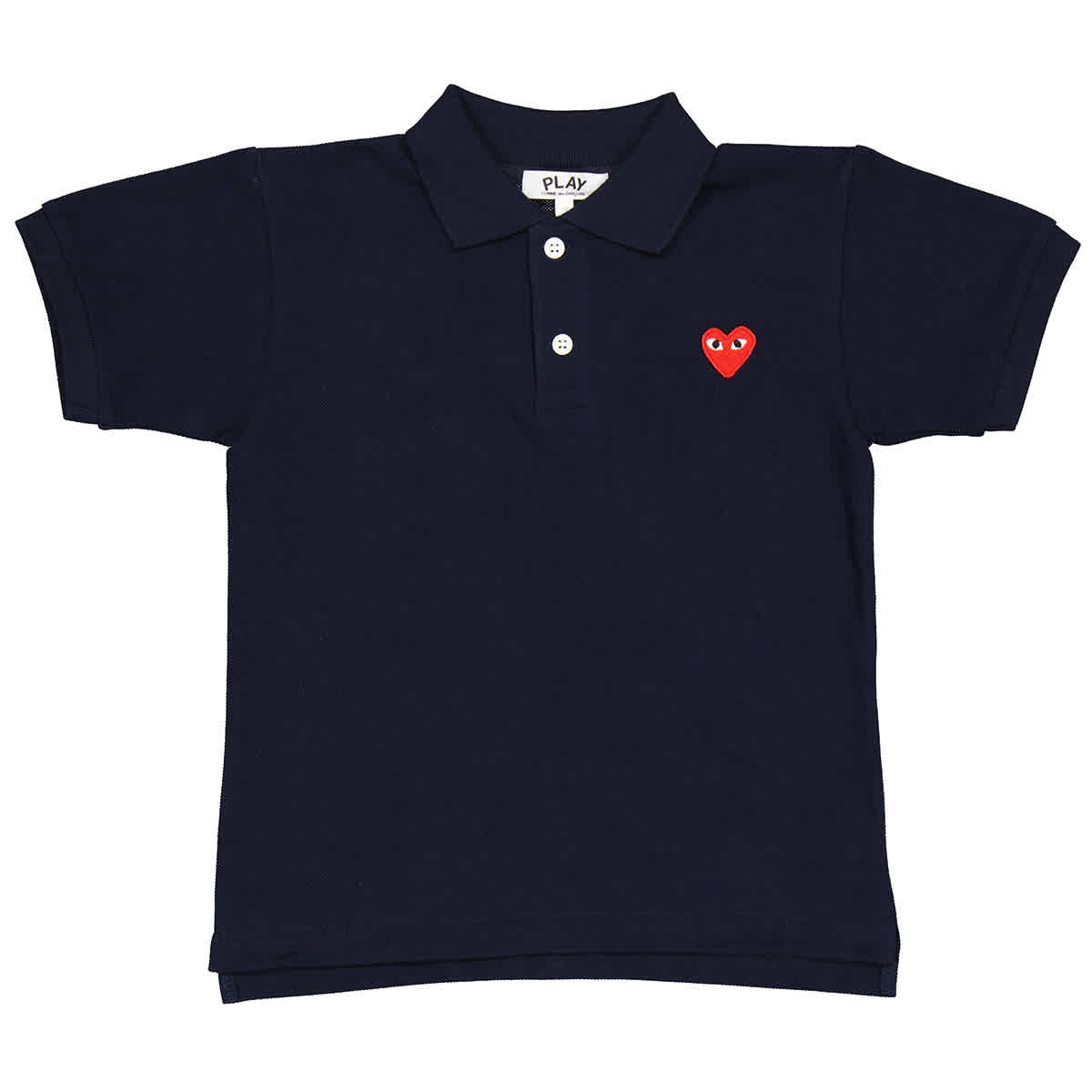 

Comme Des Garcons Детская Короткий Рукав Вышитое Сердце Поло, синий