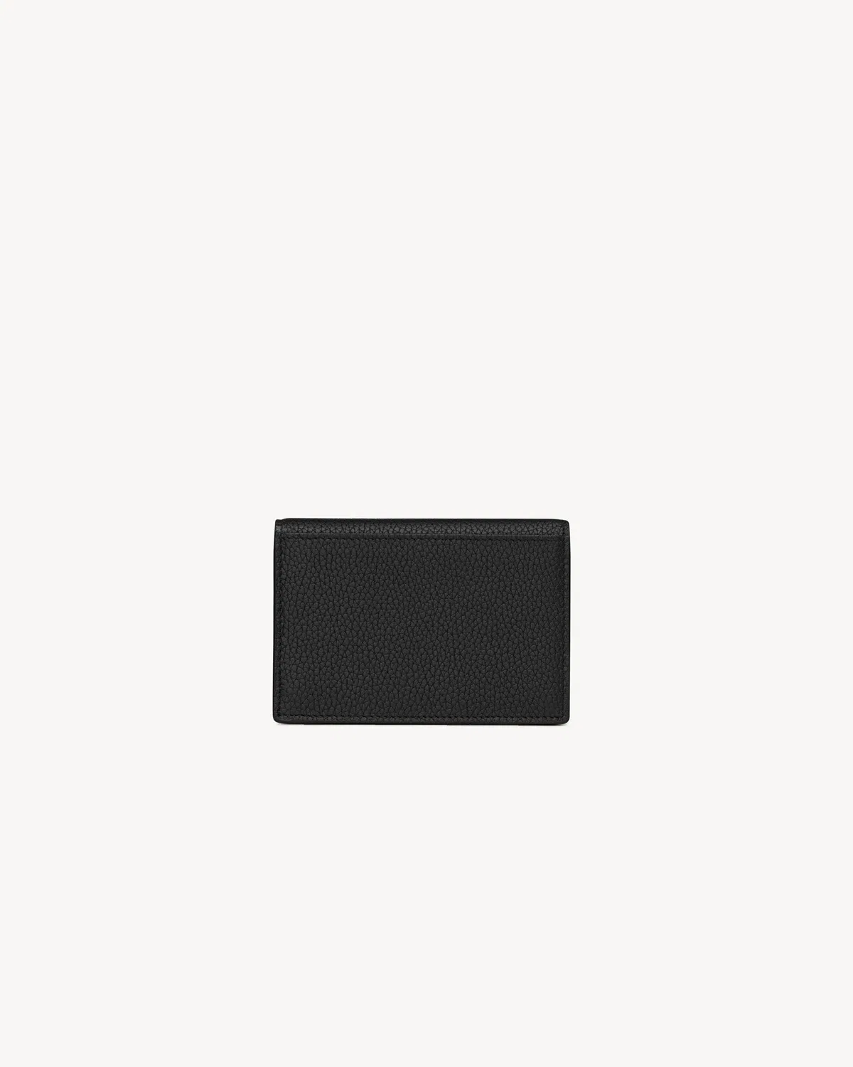 Визитница Cassandre Shadow SAINT LAURENT из зернистой кожи, черный — фото 2