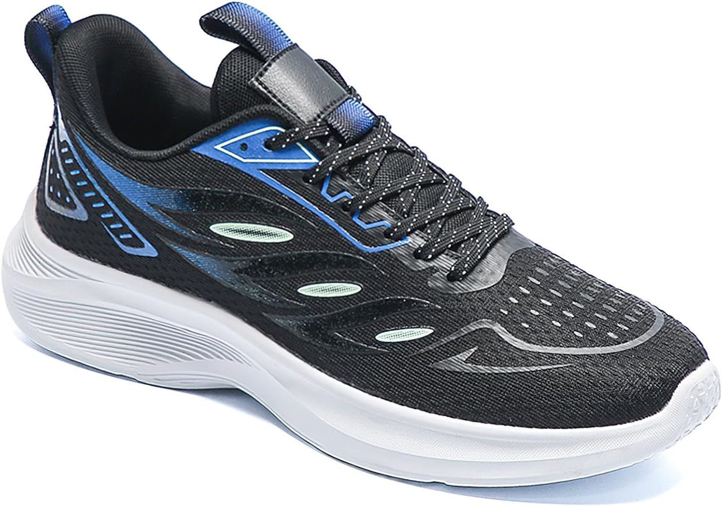 

Кроссовки Exusiai Mens для бега с амортизацией, противоскользящие, дышащие, Удобные, упругие, с мягкой подошвой, черный