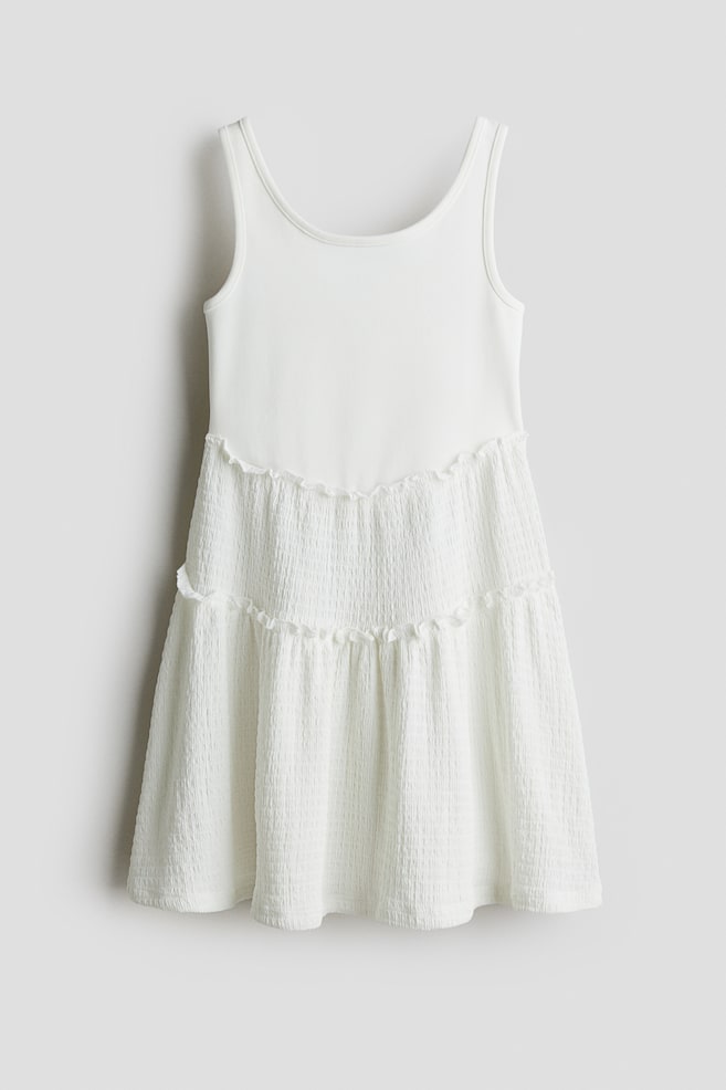 

Платье из джерси со структурой H&M, белый