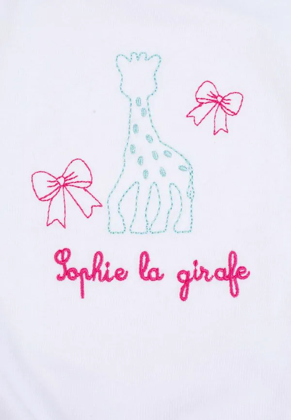 Футболка унисекс с принтом Sophie La Girafe, Bright White — фото 3