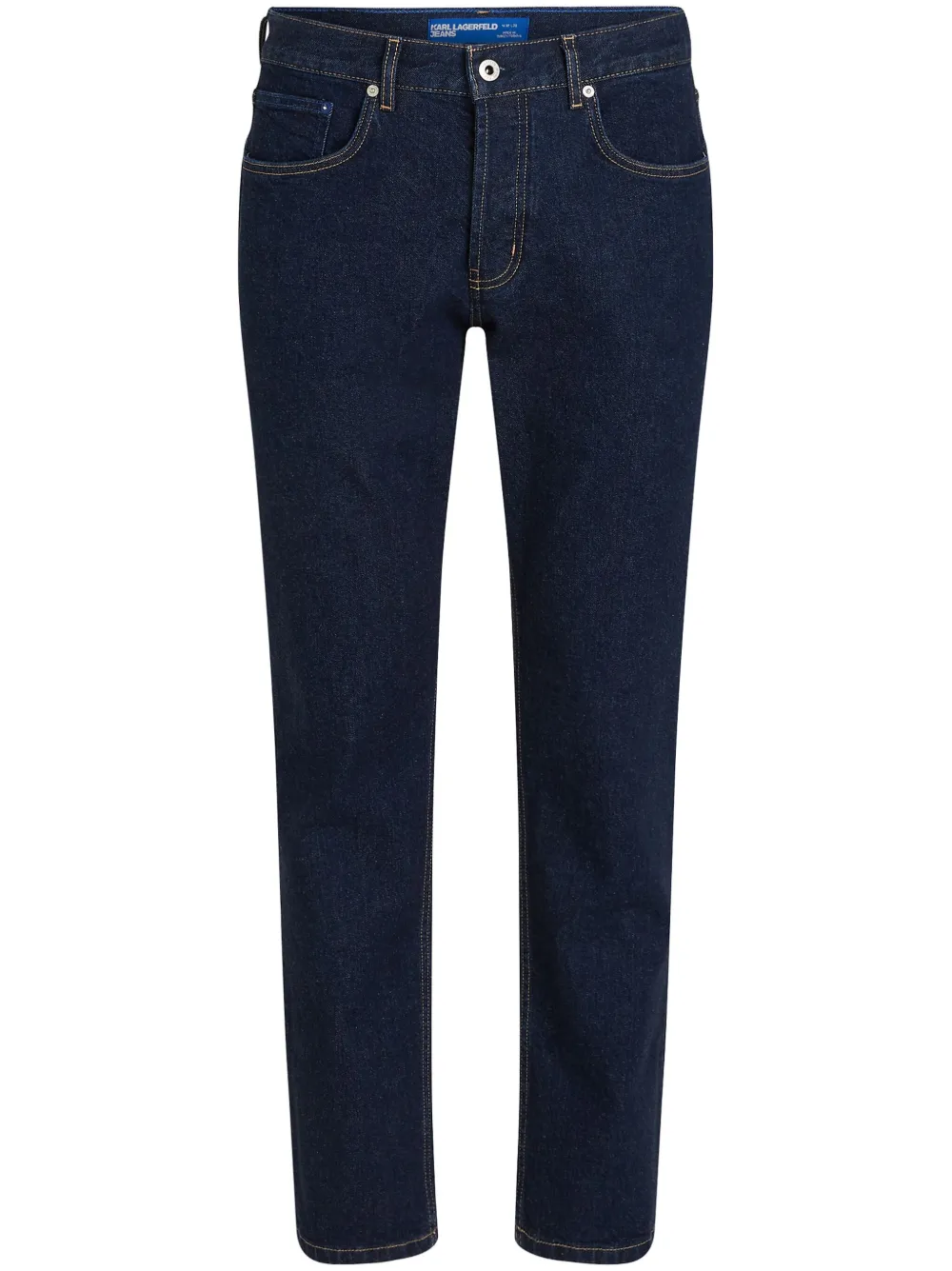 

Зауженные джинсы средней посадки Karl Lagerfeld Jeans, синий